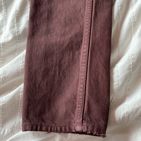 MOTHER Snacks! High Waisted Twizzy Skimp in Brown - Picture 5 of 7